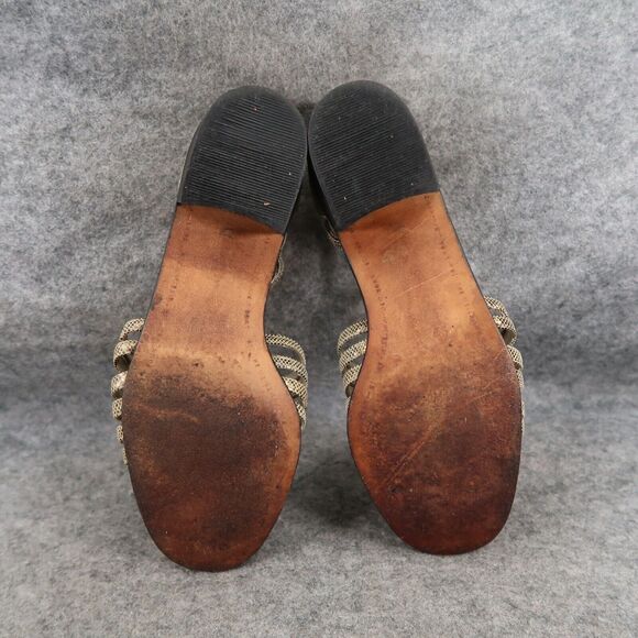 Stuart Weitzman Shoes Women 6 Sandal Dress Fashion Closed Toe Block Heel Slip On - Picture 10 of 13